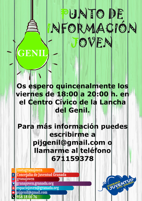 ©Ayto.Granada: Enredate: PUNTO DE INFORMACIN JOVEN GENIL